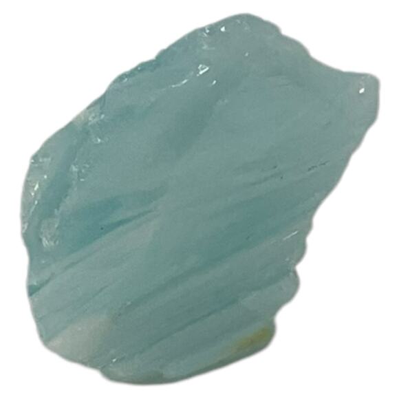 Satin Blue Layered Art Glass Cullet Glowing Manganese Slag Glass #5GM35 - Picture 2 of 8